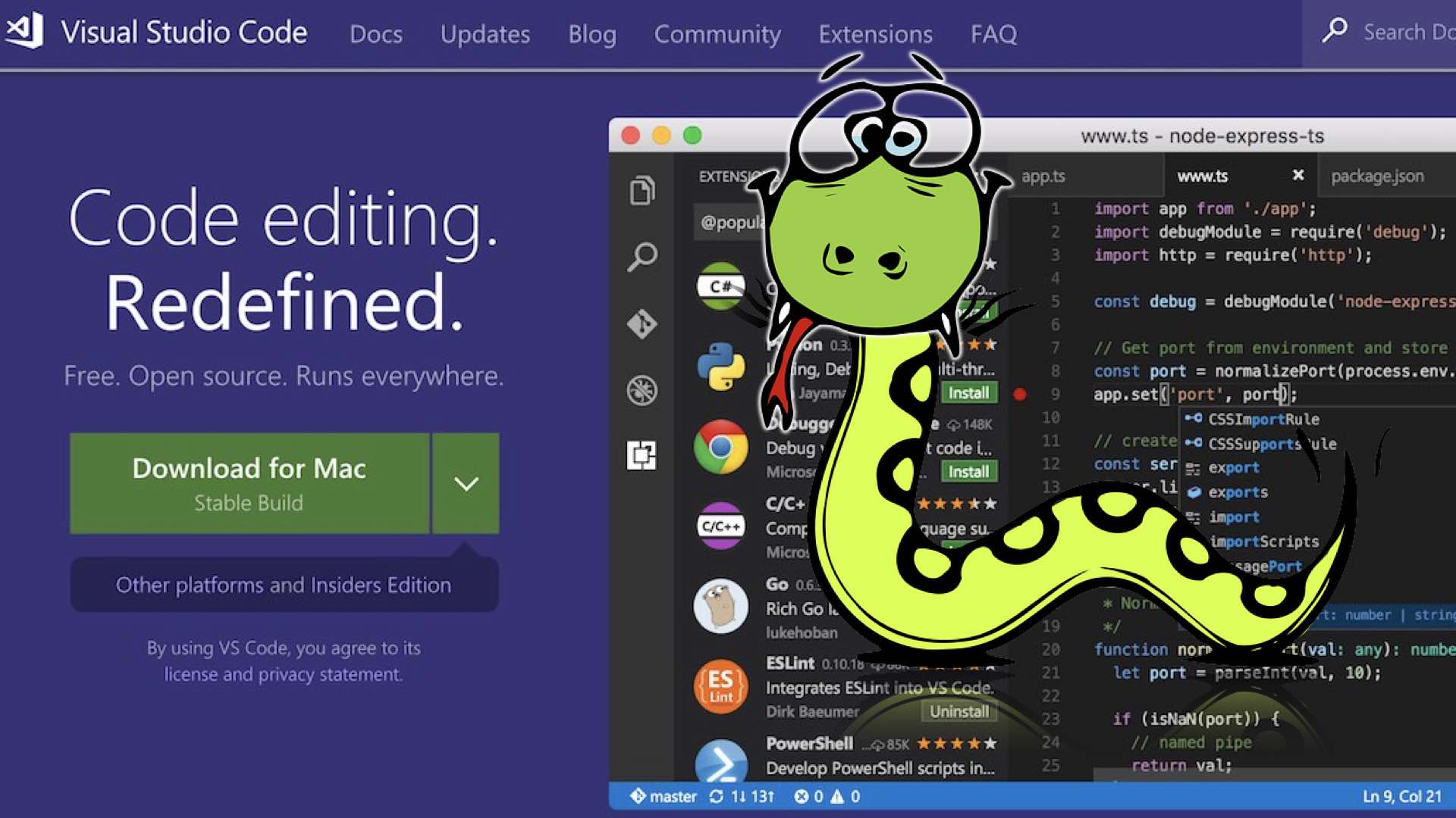 visual studio code python on mac
